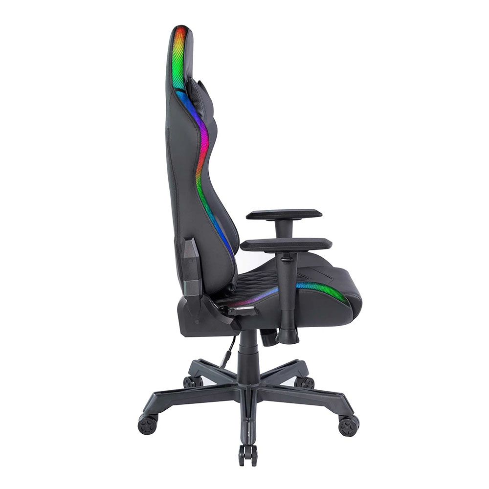 Светещ геймърски стол RFG West Pro черен